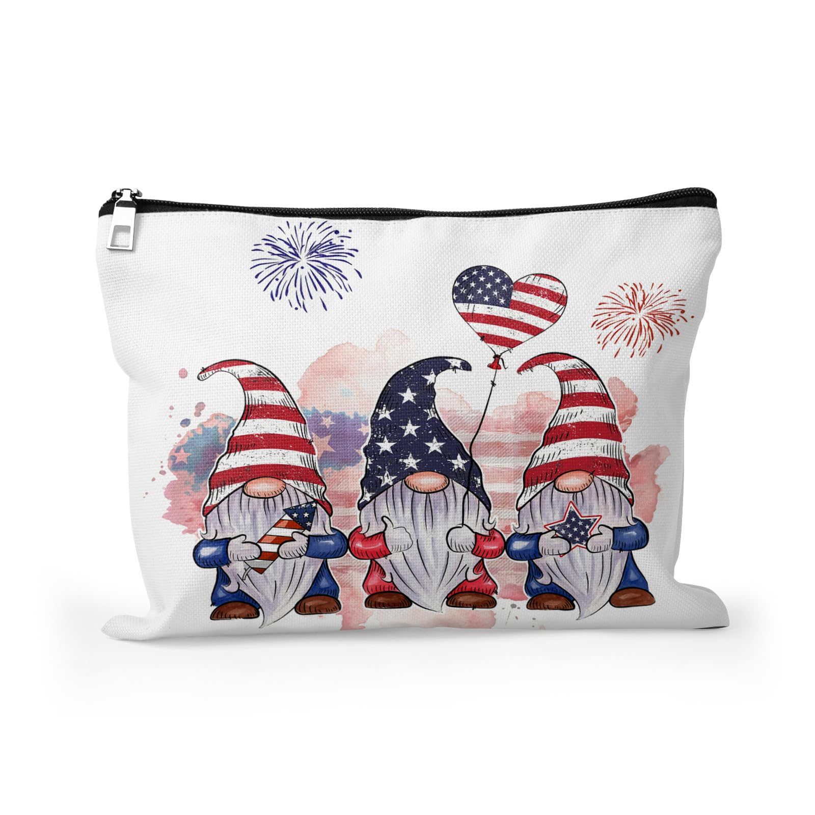 Cafl Hawaiian Palm Leaf Makeup Bag Tropical Palm Trees Cosmetic Bag Zipper Pouch Large Toiltry Bag Travel Linen Make Up Organizer Purse for Women 10×8Inch